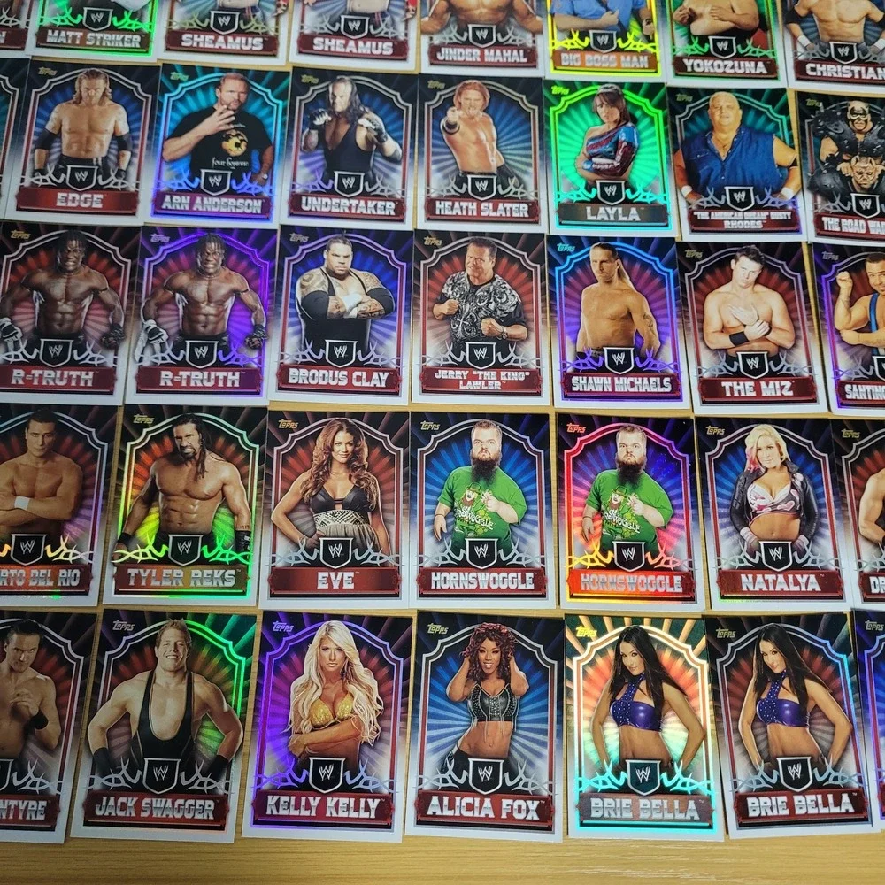2011 Topps WWE Wrestling Cards Lot Bundle Punk Undertaker Bella Twins Foil Set